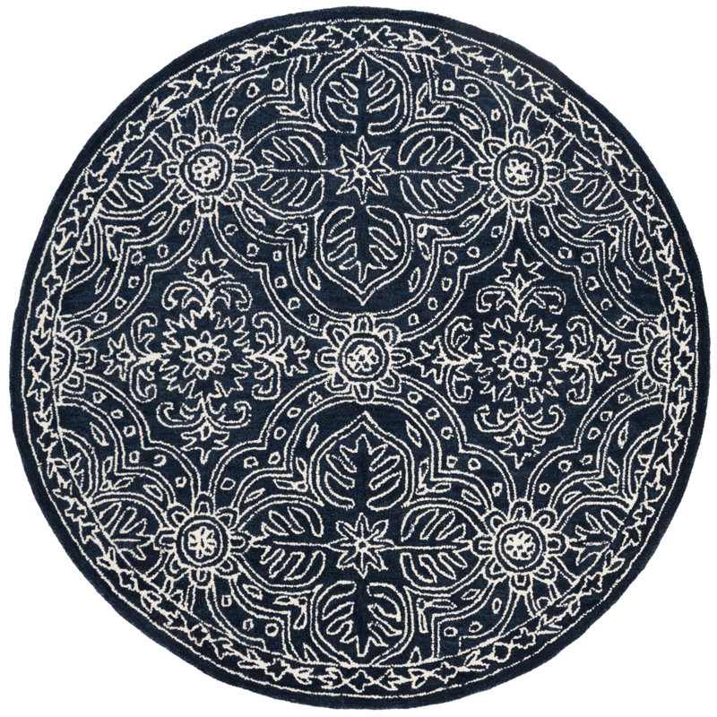 Lauren Ralph Lauren Etienne Hand Tufted, Wool, Navy / Ivory Area Rug